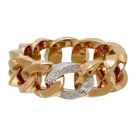 versace chain prene|versace ring women.